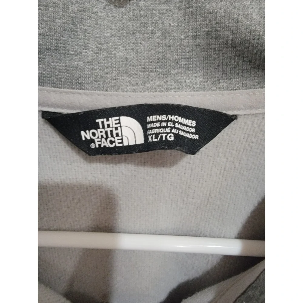 The North Face Mens XL Pullover Grey Heathered 1/4 Zip Tech Fleece‎ CY652 Jacket